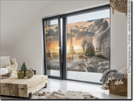 Preview: Fensteraufkleber Mystisches Paris Preview: Fensteraufkleber Mystisches Paris