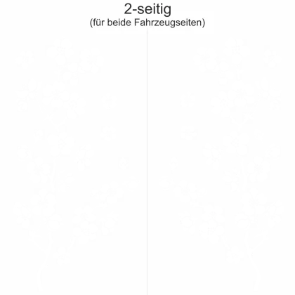fenstersticker kirschblüte - Ansicht Ausrichtung und Farbauswahl