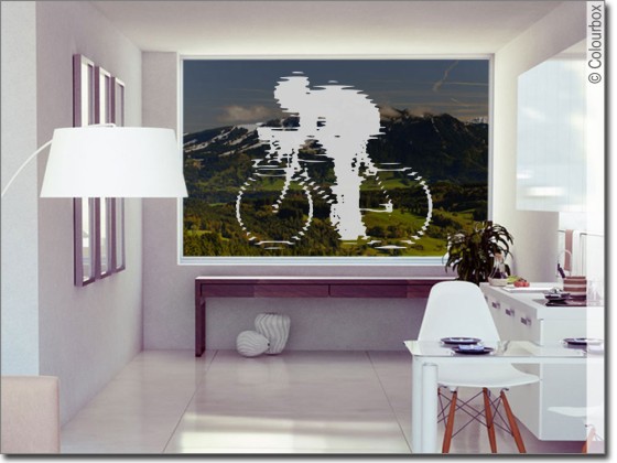 Preview: Fensteraufkleber Rennrad Preview: Fensteraufkleber Rennrad