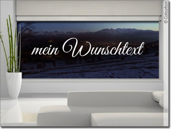 Preview: Fensteraufkleber Wunschtext Nr. 4