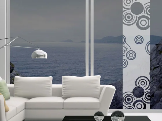 Glasbanner Retrokreise