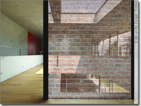 Preview: Glasbild Backstein Mauer Preview: Glasbild Backstein Mauer