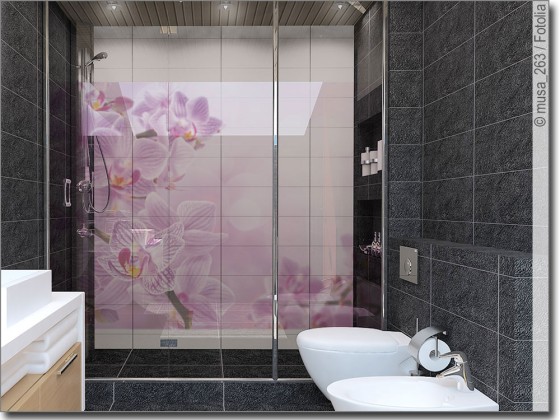 Preview: Glasdruck Pink Orchidee Preview: Glasdruck Pink Orchidee