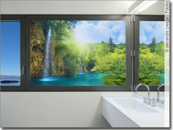 Preview: Fensterbild Wasserfall Preview: Fensterbild Wasserfall