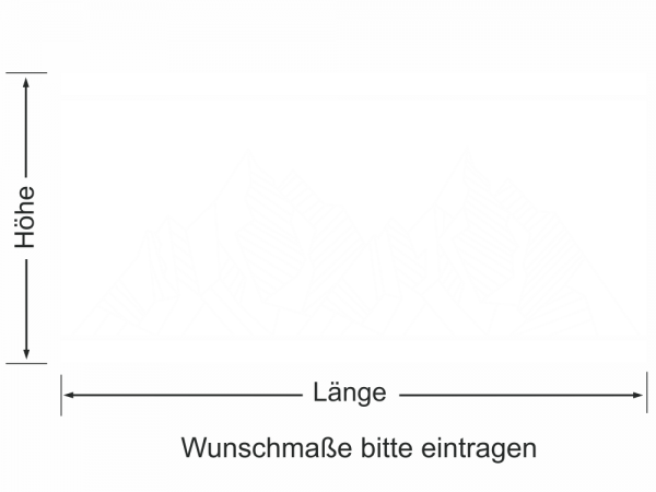 Preview: Fensterfolie Abstrakte Berglandschaft Preview: Fensterfolie Abstrakte Berglandschaft