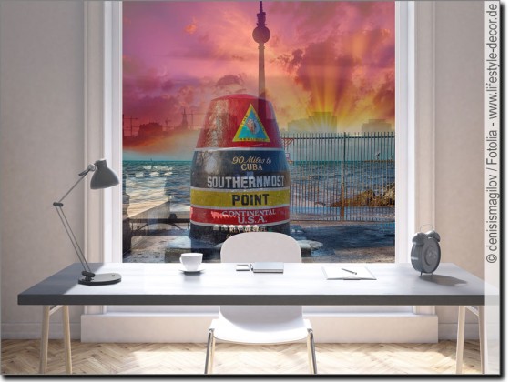 Preview: Fensterfolie Southernmost Point Key West