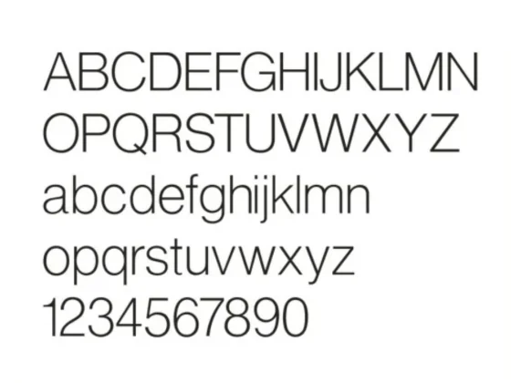 milchige Glasfolie mit Gedeck und Freitext - Ansicht Alphabet