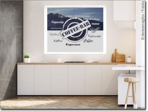 Sichtchutzfolie Sichtschutz Fensterfolie für Küche Spruch Mocca Coffee Tasse