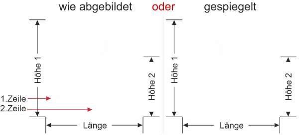 Preview: Glasfolie als Sichtschutz in Milchglasoptik für den Friseur Salon- Ansicht Ausrichtung und Farbauswahl Vorschlag 1