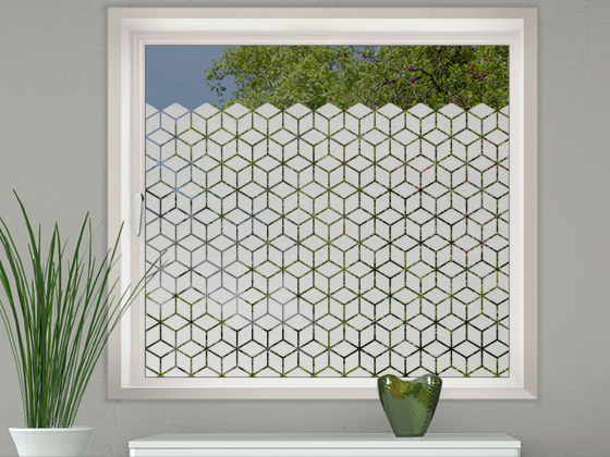 Preview: Fensterfolie Geometrisches Rautenmuster