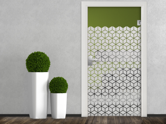 Preview: Fensterfolie Geometrisches Rautenmuster