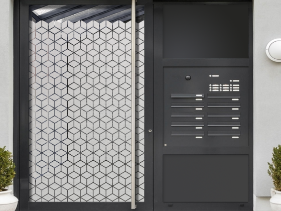 Preview: Fensterfolie Geometrisches Rautenmuster