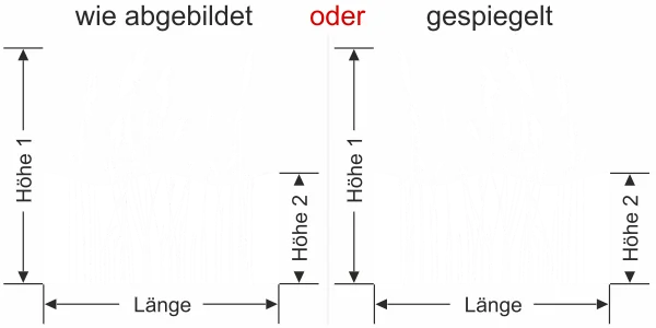 Tolle Gräser als Milchglas Sichtschutzfolie - Ansicht Ausrichtung und Farbauswahl