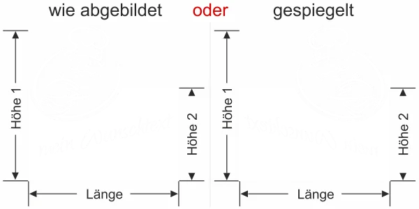 milchige Glasfolie als Sichtschutz fürs Küchenfenster - Ansicht Ausrichtung mit Farbauswahl Vorschlag 1