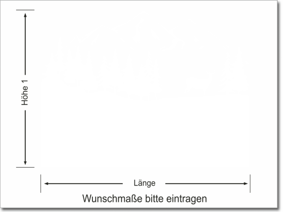 Preview: Fensterfolie Landschaft mit Bergen Preview: Fensterfolie Landschaft mit Bergen