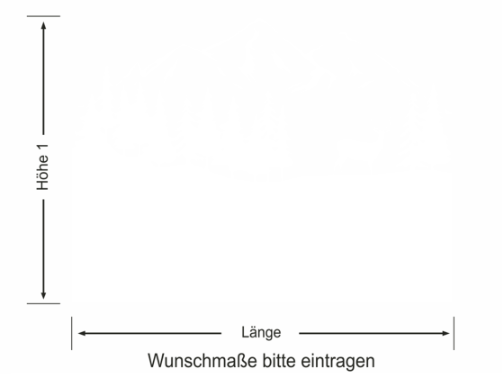 Preview: Fensterfolie Landschaft mit Bergen - Ansicht Farbauswahl