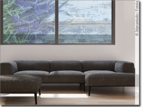 Preview: Glasbild Lavendel