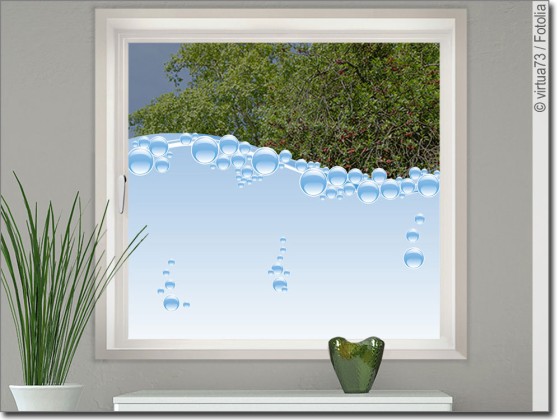 Fensterfolie Sichtschutz Bad