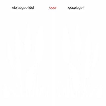glas aufkleber pampasgras - Ansicht Ausrichtung und Farbauswahl