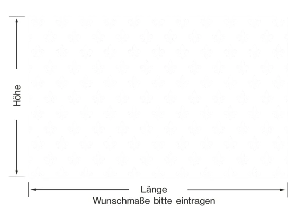 Milchglasfolie Ornamentglas französische Lilie