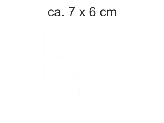 Milchglasfolie Ornamentglas französische Lilie