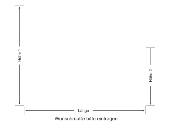 Preview: Sichtschutz Origami Hirsch
