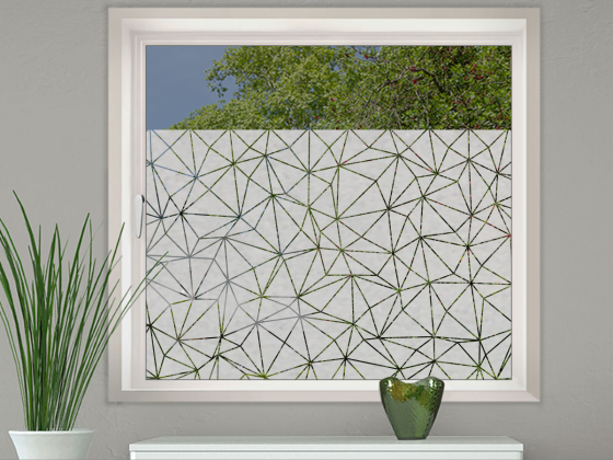 Preview: Fensterfolie Polygonnetz