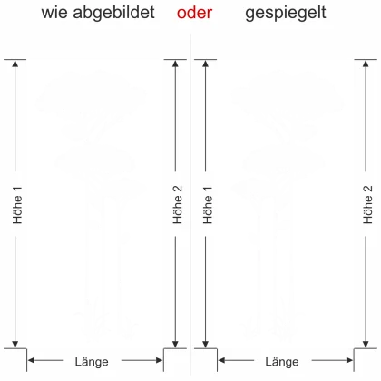 Fensterfolie Savannenbaum - Ansicht Farbauswahl und Ausrichtung Vorschlag 2