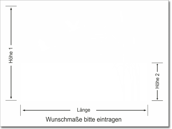 Preview: Milchglasfolie Schilfrohr und Störche