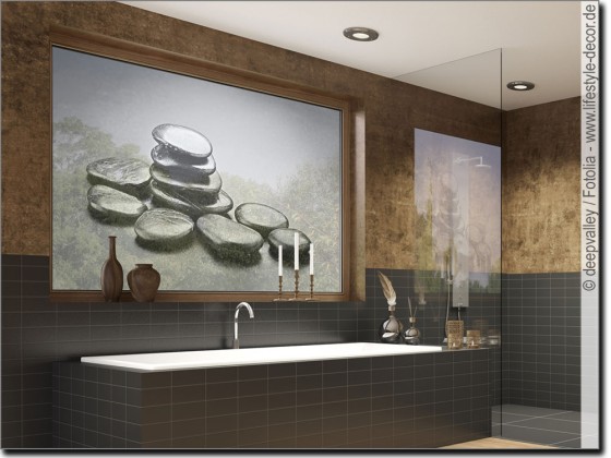 Preview: Fensterfolie Schwarze Steine