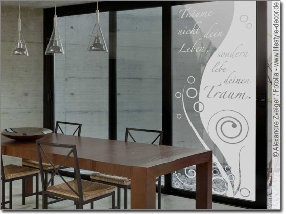 Preview: Sichtschutz Lebe deinen Traum