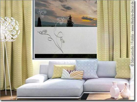 Preview: Fensterfolie Sichtschutz Schmetterlinge Preview: Fensterfolie Sichtschutz Schmetterlinge