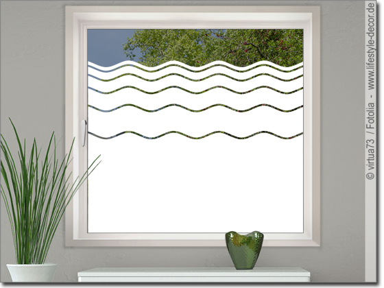 Preview: Fenster Folie Sichtschutzwellen