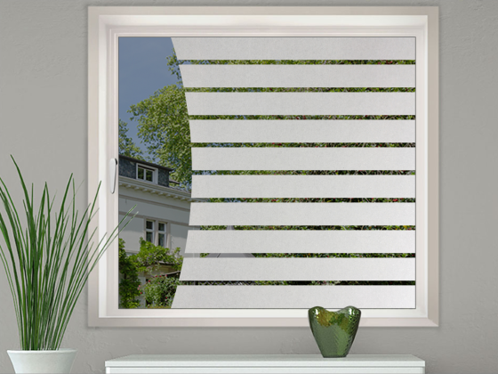 Preview: Fensterfolie Streifenbogen