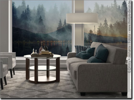 Preview: Fotofolie Tannen im Nebel