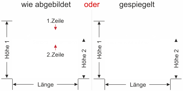 Preview: Sichtschutzfolie für Tierarztpraxis - Ansicht Ausrichtung mit Farbauswahl Vorschlag 1