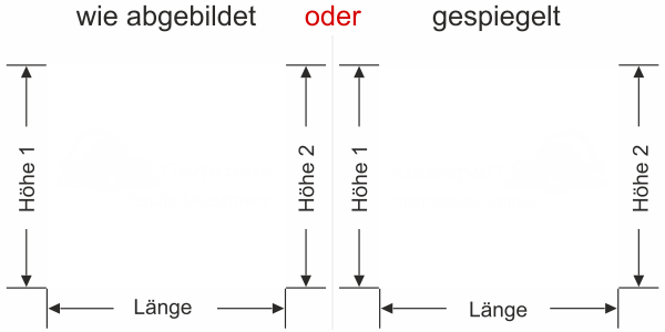 Preview: Sichtschutzfolie für Tierarztpraxis - Ansicht Ausrichtung mit Farbauswahl Vorschlag 2