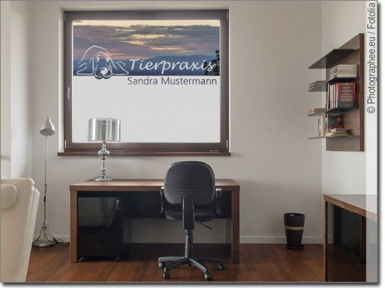 Preview: Fensterfolie Tierarztpraxis Preview: Fensterfolie Tierarztpraxis