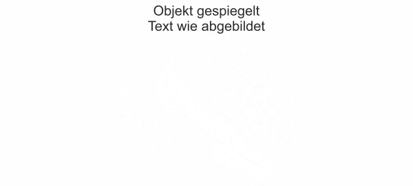 Fenstersticker mit Traumfänger und Text - Ansicht Ausrichtung und Farbauswahl