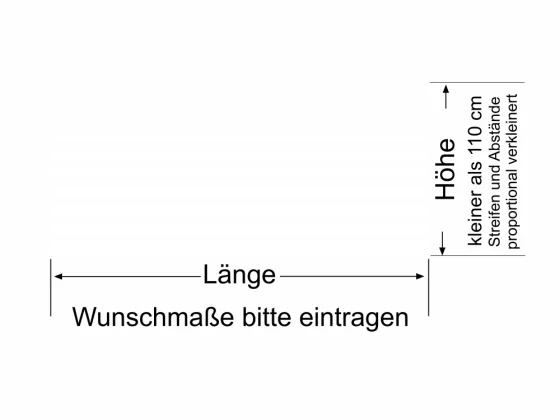 Fensterfolie Verlauf - Ansicht Farbauswahl und Anleitung zur Größenberechnung