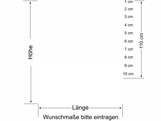 Fensterfolie Verlauf - Ansicht Farbauswahl und Anleitung zur Größenberechnung
