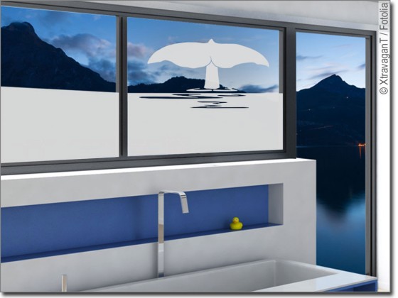 Preview: Fensterfolie Walflosse Preview: Fensterfolie Walflosse