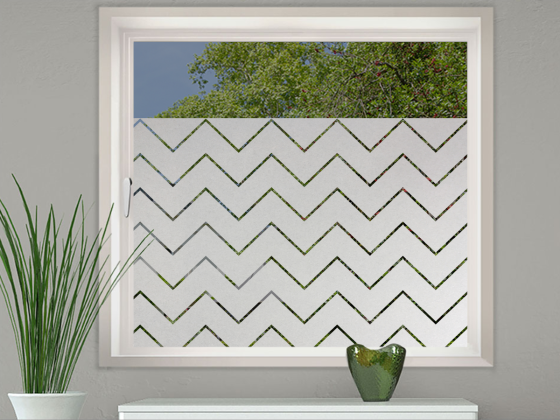 Preview: Fensterfolie Zickzackmuster 10/1