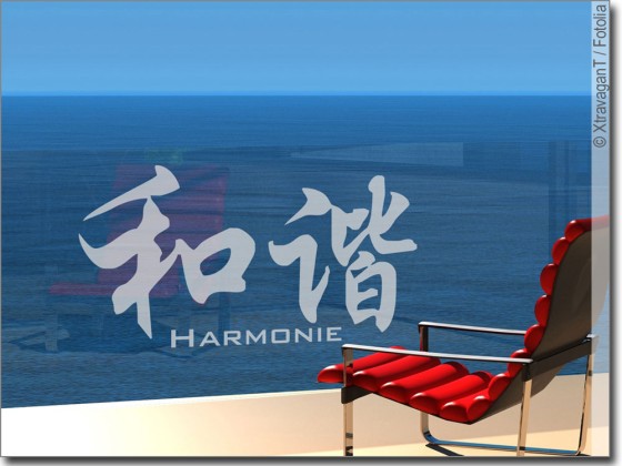 Preview: Glasschmuck Chinesisches Zeichen Harmonie