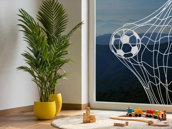 Preview: Fenstertattoo Fußball