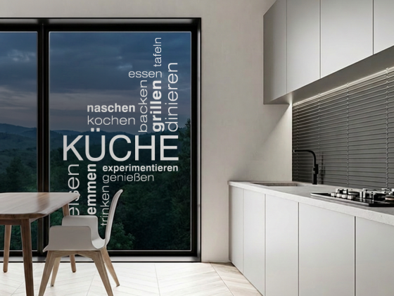 Preview: Fenstertattoo Küche
