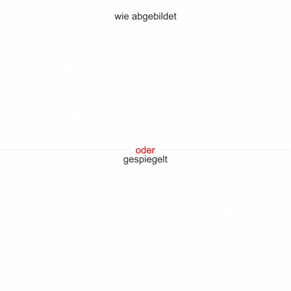 Preview: Fenstersticker mit Pusteblume und Text - Ansicht Ausrichtung und Farbauswahl