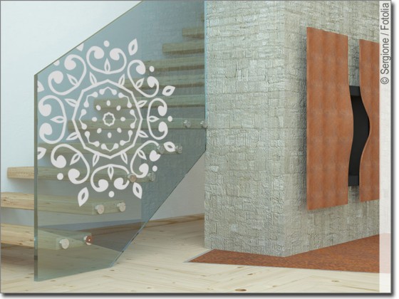 Preview: Fenstertattoo Mandalamotiv