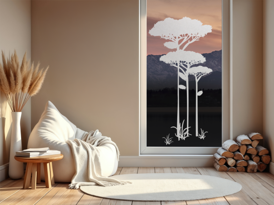 Preview: Fenstertattoo Savannen Baum