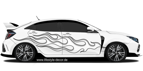 Preview: Flammen Autosticker Racing